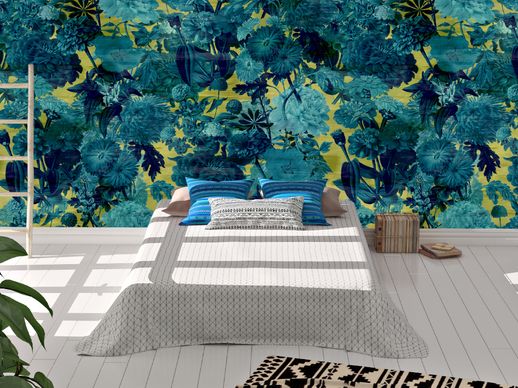 טפט Botanical Blue Blossom