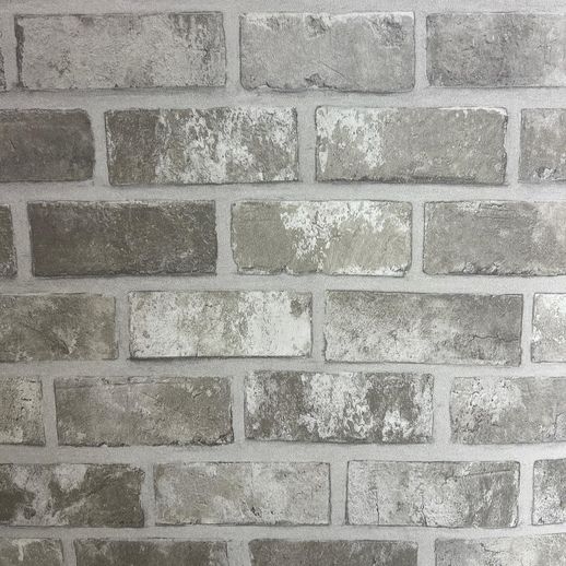 טפט מדבקה פרימיום בריקים אפור בהיר