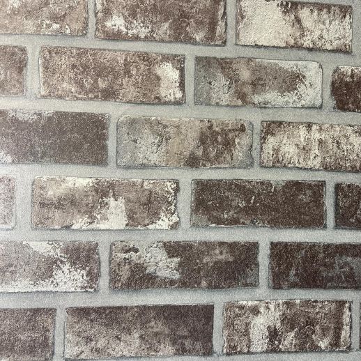 טפט מדבקה פרימיום בריקים חום אדמדם