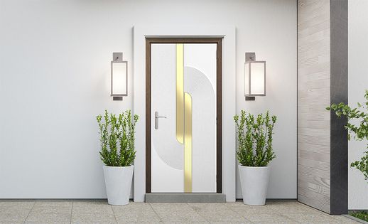 טפט לדלת 110-1 לבן