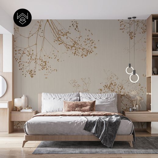 טפט קוטון ליבס 1 חום