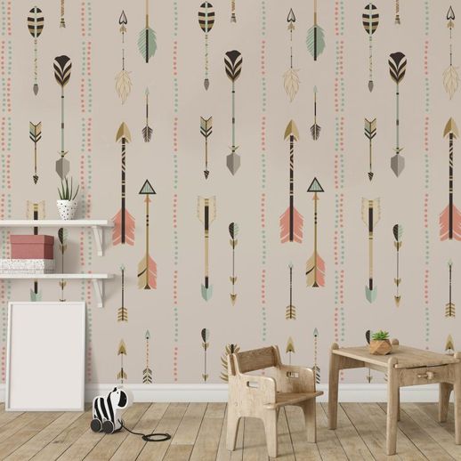 טפט סגנון בוהו חצים אינדאינים