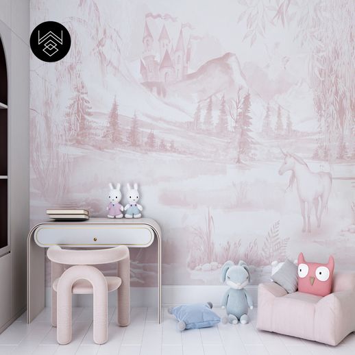 טפט יוניקורן מגיק ורוד