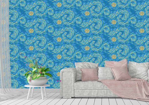 טפט Van Gogh pattern 2