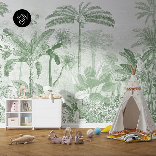 טפט גונגל וייב ירוק