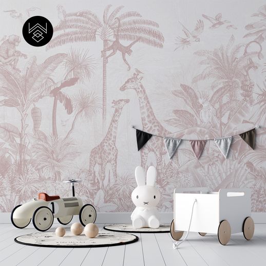 טפט גירף מגיק ורוד