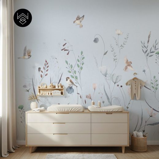 טפט אלגנט ברדס קידס כחול