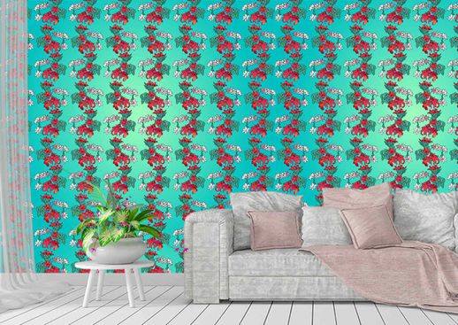 טפט Alphonse Mucha pattern 9