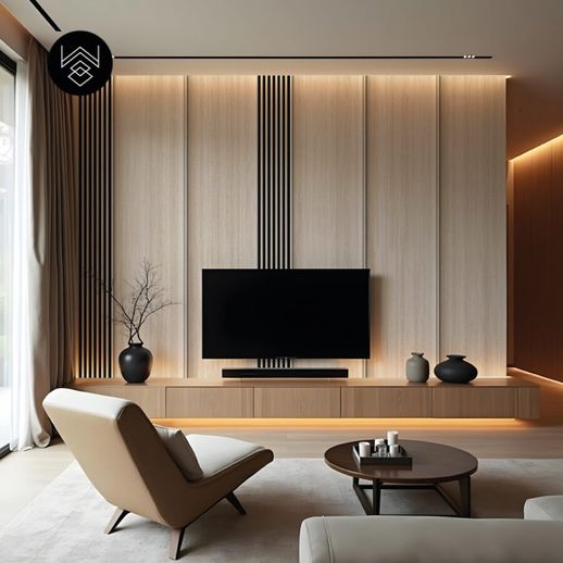 טפט דמוי פורניר אפקט סרגלים אלון מולבן