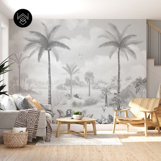 טפט פאלם פייד 2 אפור