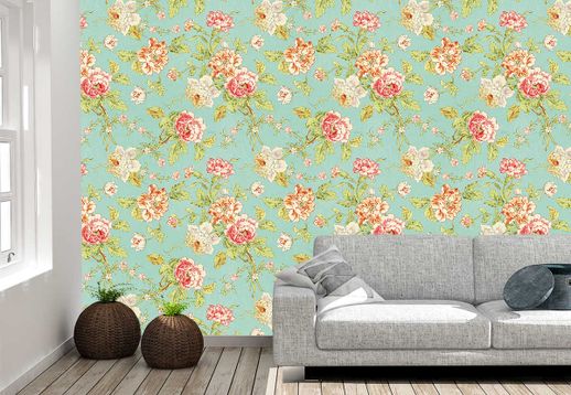 טפט Cottage Roses Pattern 3