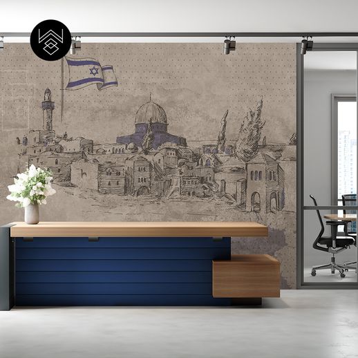 טפט ישראל 3 חום