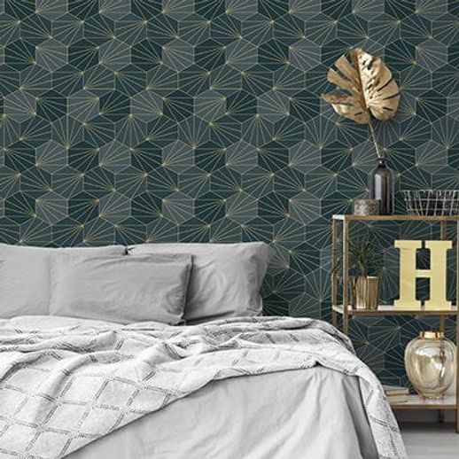 56475 Geometric turquiose