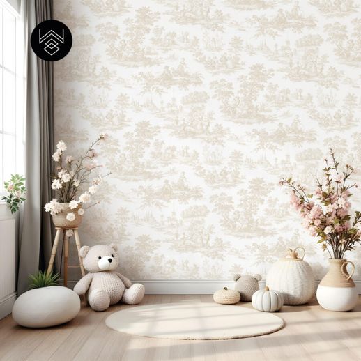 טפט ויקטוריה פאטרן בז’