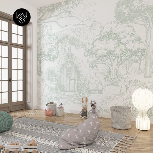 טפט מגיק בארד 7 ירוק