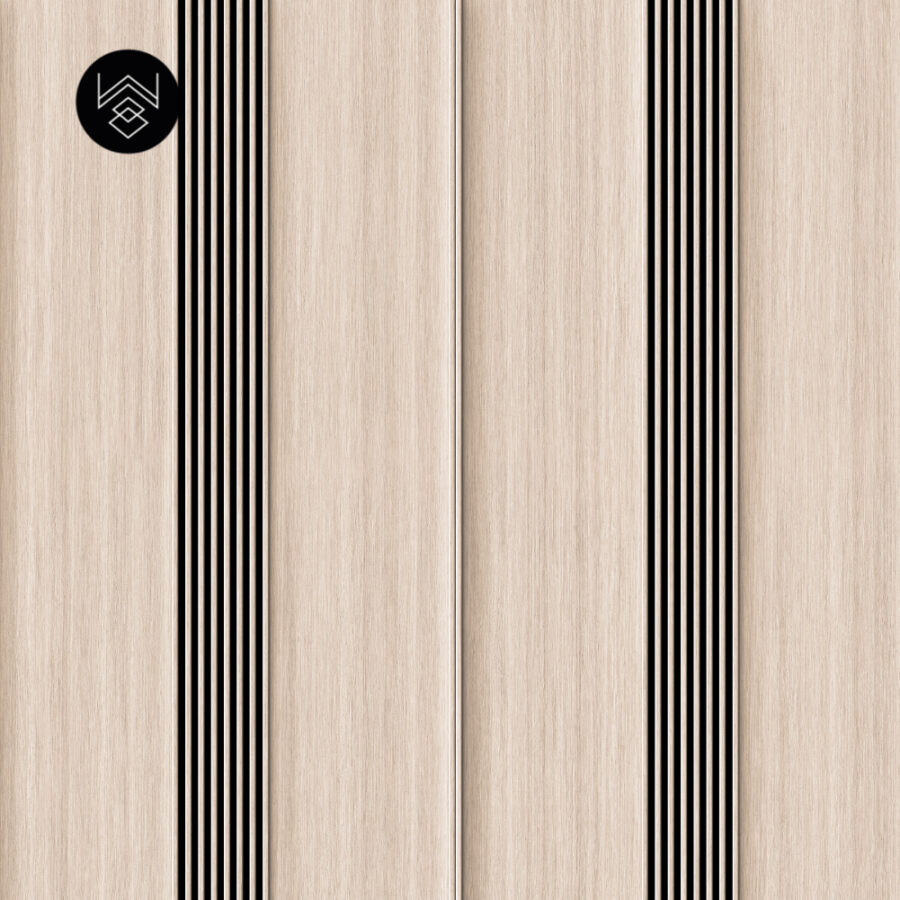 טפט דמוי פורניר אפקט סרגלים אלון מולבן