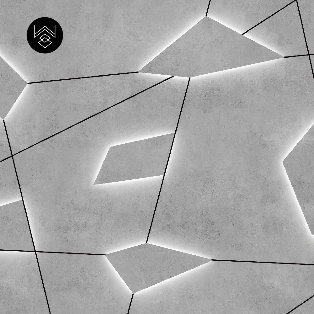 טפט משושים תלת מימד בהיר