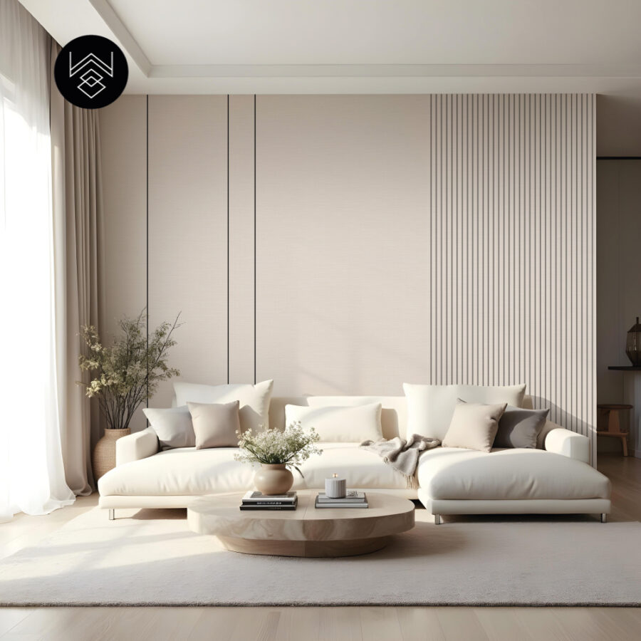 טפט דמוי פורניר פשתן משי