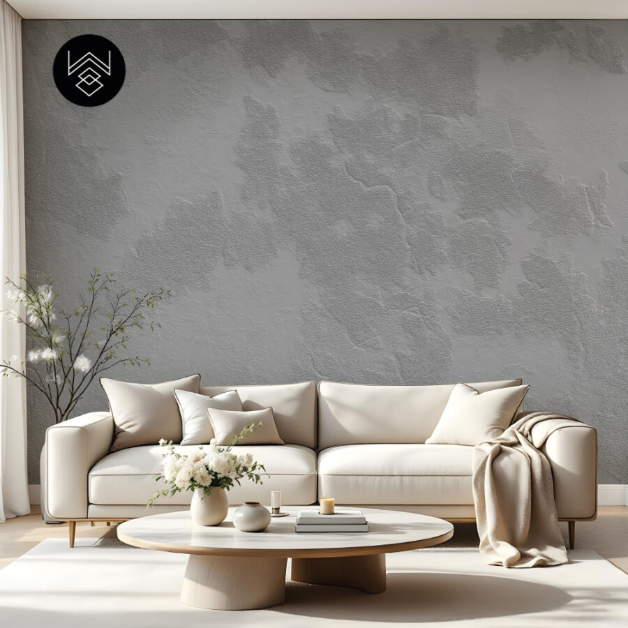 טפט סטון ערבה אפור כהה