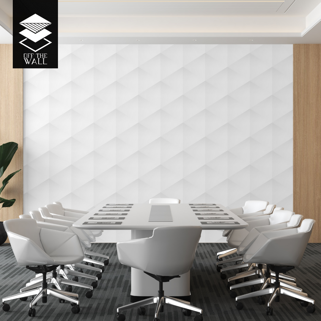 טפט גיאומטריק וויט אבסטרקט