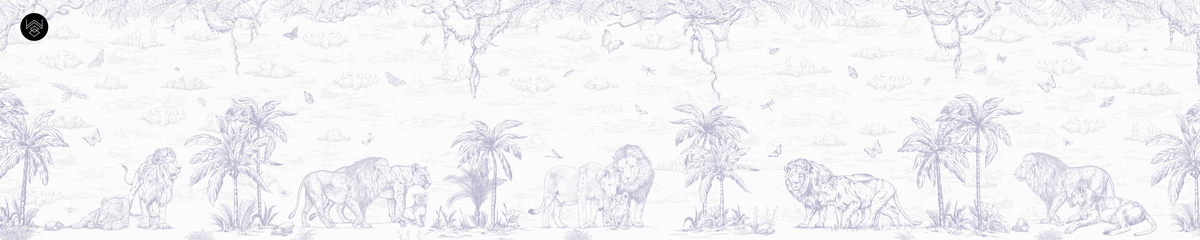 טפט מילאן אריות סגול