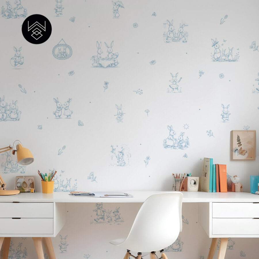 טפט ראביט אלגנט כחול