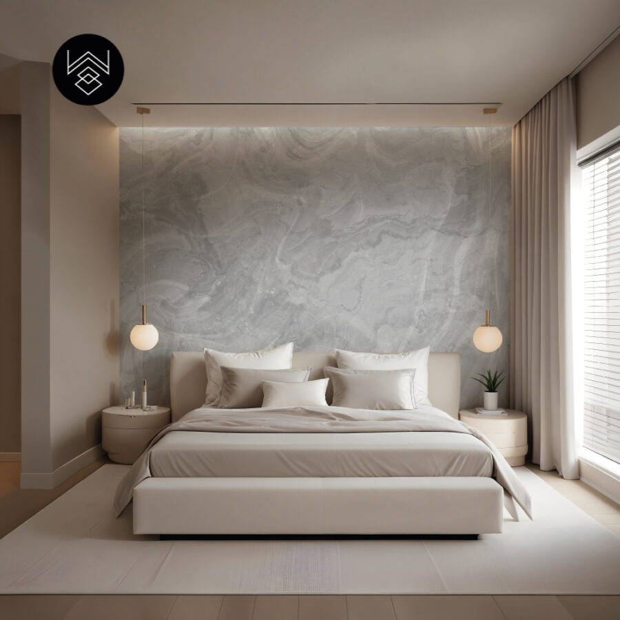 טפט מארבל נורד אפור