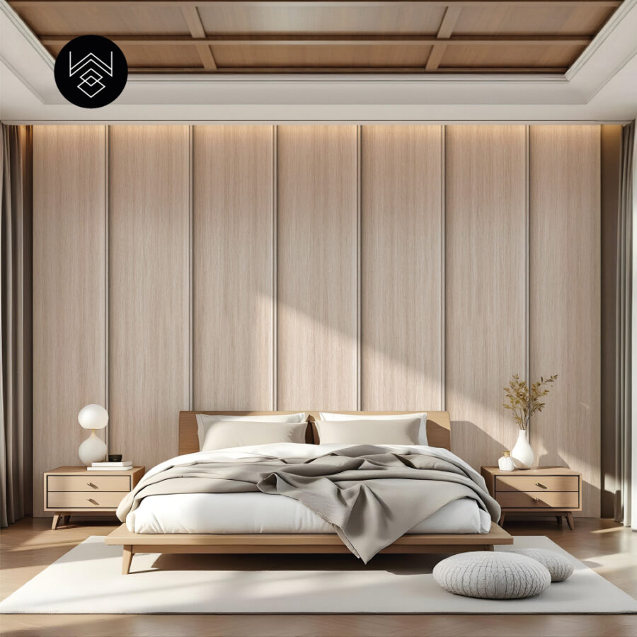 טפט דמוי פורניר אפקט אלון מולבן