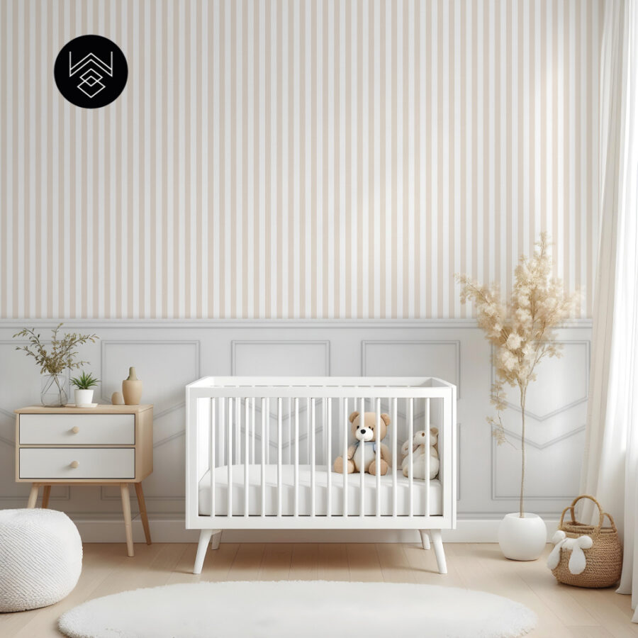 טפט פסים פשתן בז’