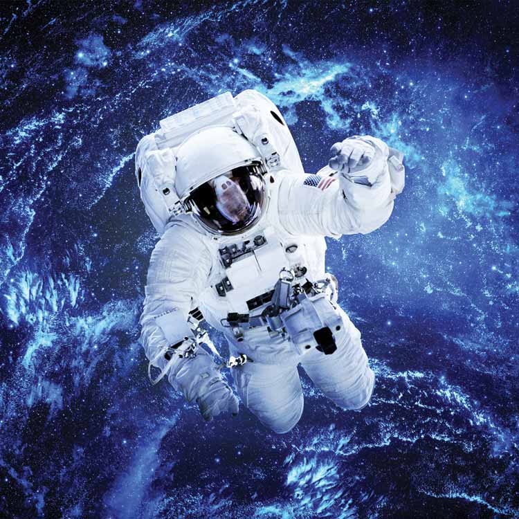טפט חלל אסטרונאוט אמריקאי בחלל