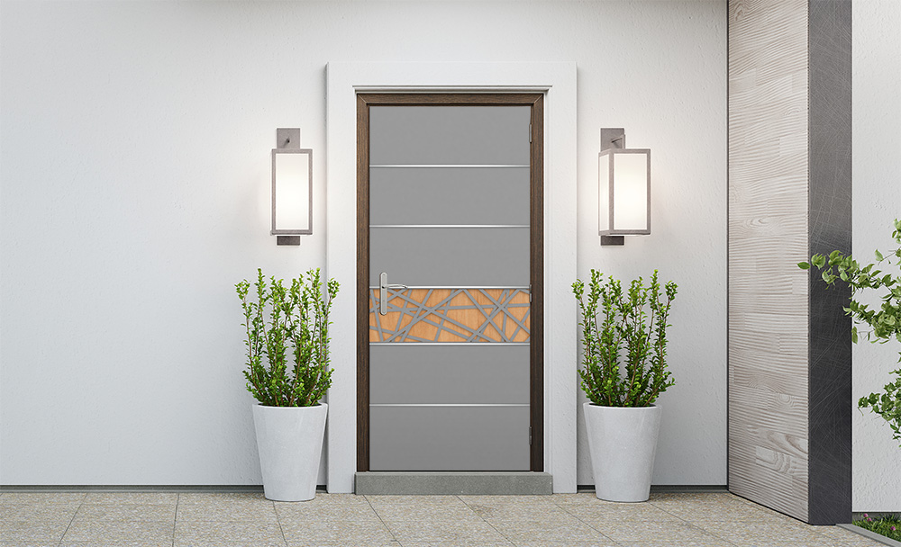 טפט לדלת 101-2-1 אפור בהיר