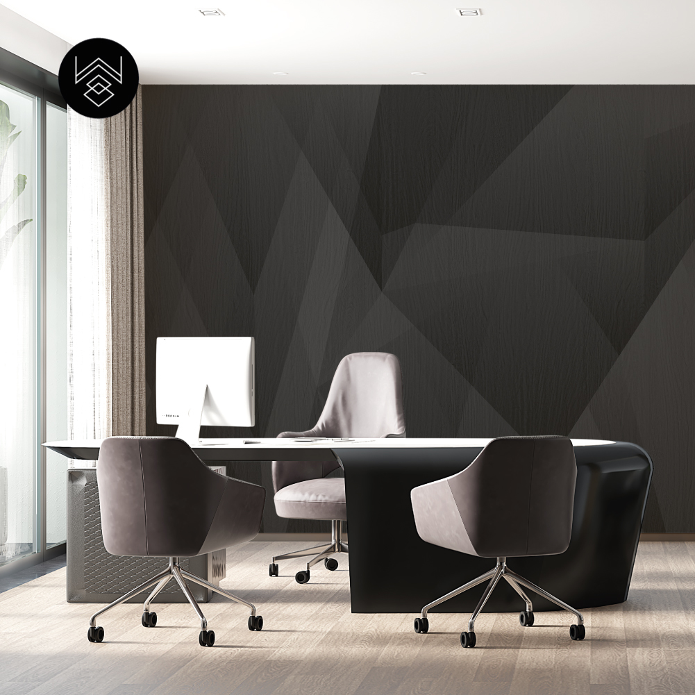 טפט גאומטרי פייד 3 שחור