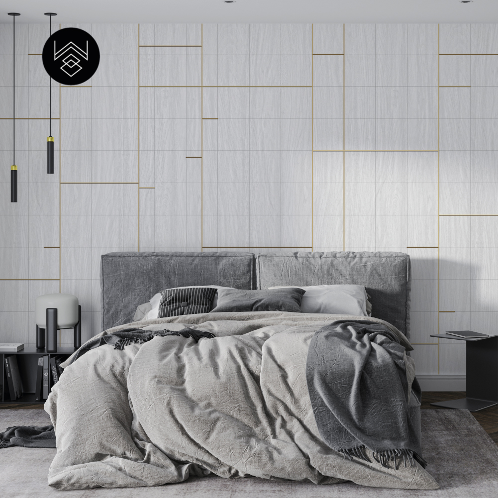 טפט אקלקט ליין לבן