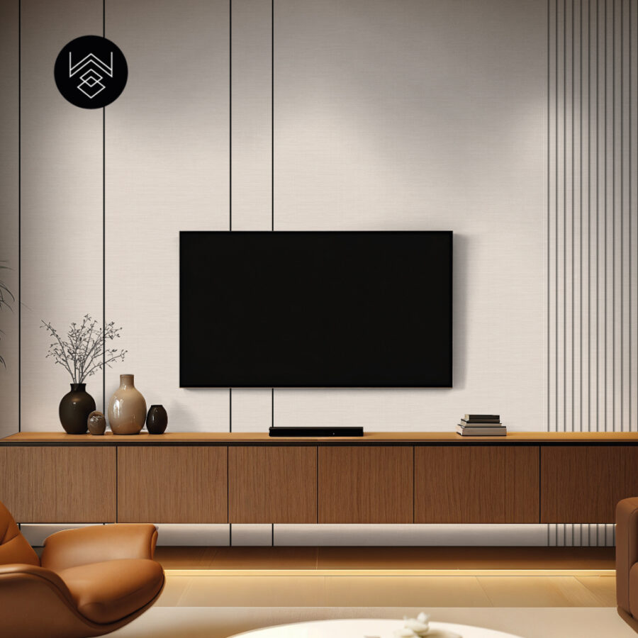 טפט דמוי פורניר פשתן משי