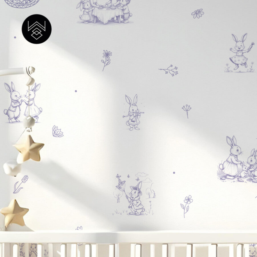 טפט ראביט אלגנט סגול