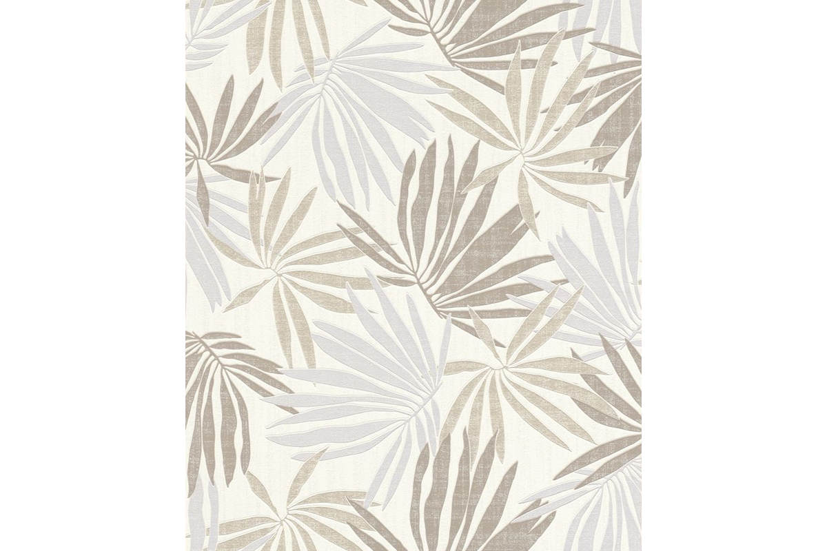 טפט רקע טקסטורה ועלים בכסף ואפורים