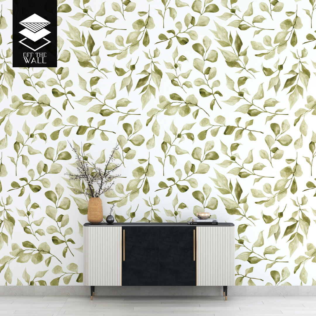 טפט וואטרקולור אקליפטוס ליבס