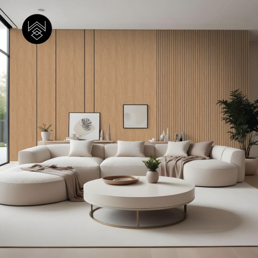 טפט דמוי פורניר עץ אלון טבעי