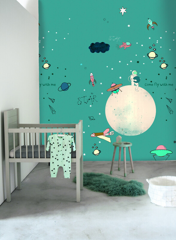 טפט סיפורי ילדים Globe Aqua