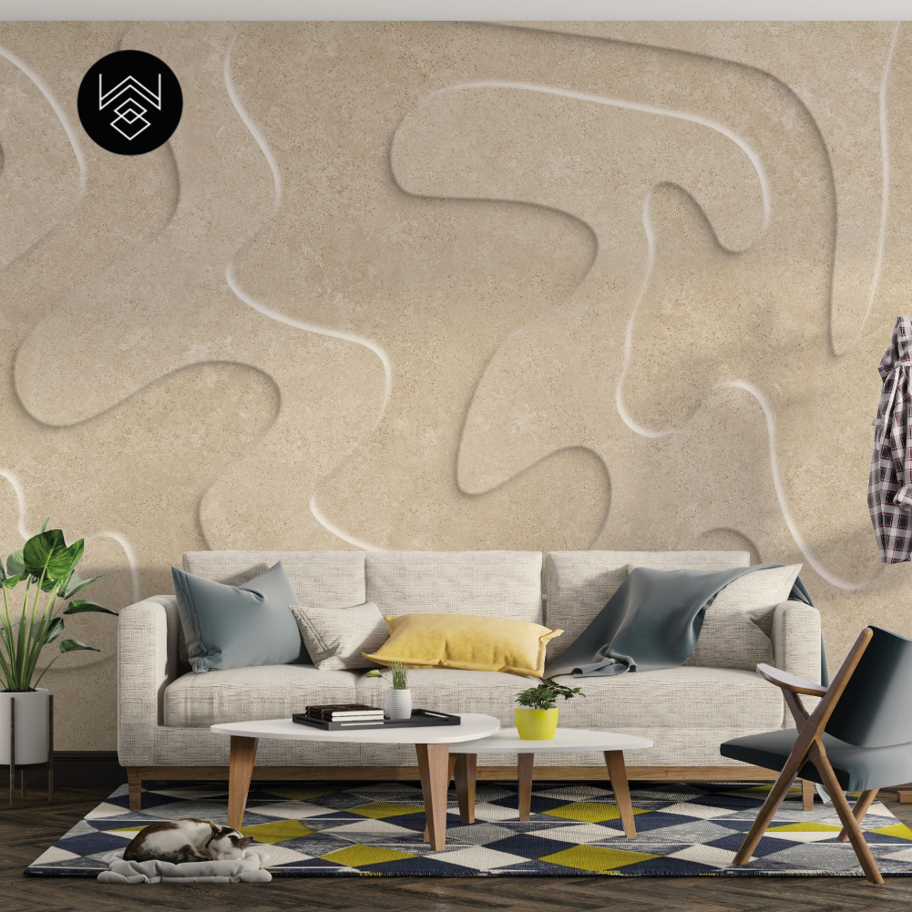 טפט פיין אבסטרקט 3 חום