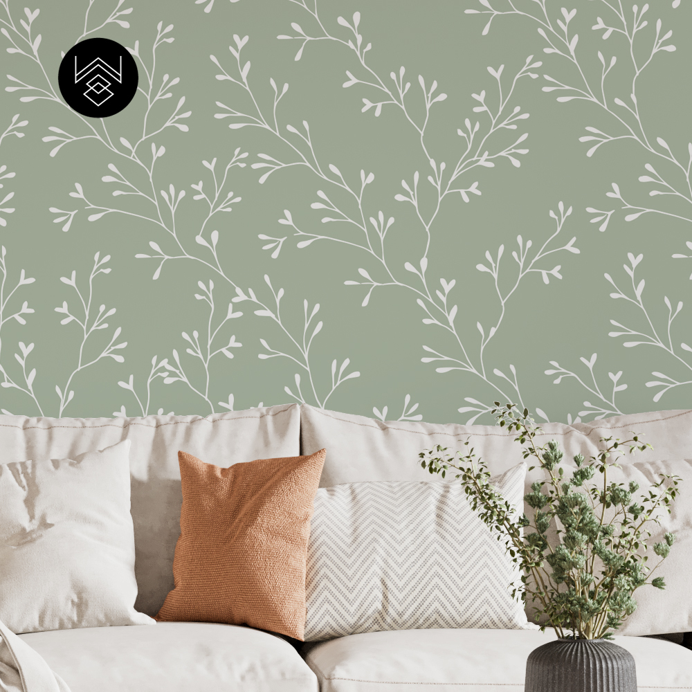 טפט ענפים קסומים ירוק