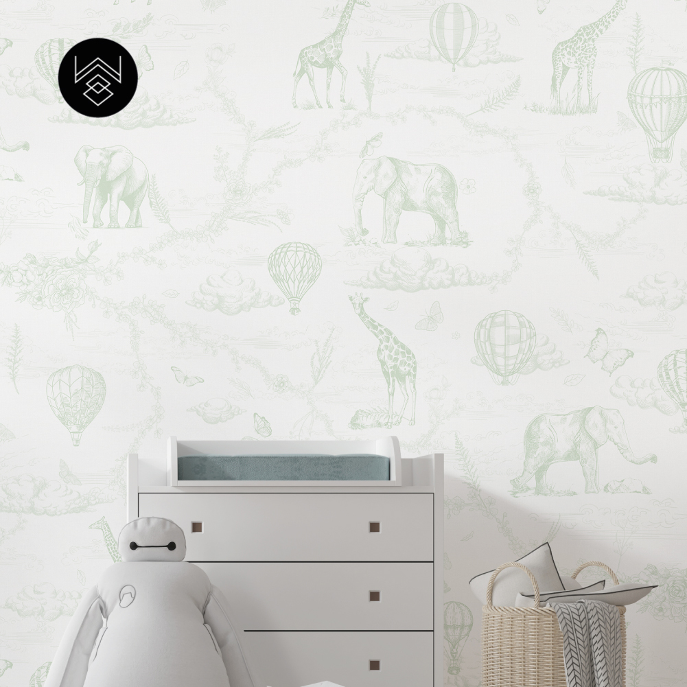 טפט מילאן פאטרן ירוק