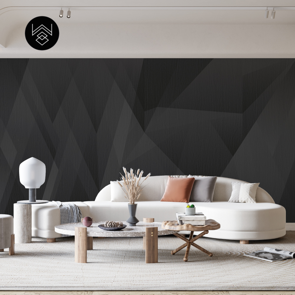 טפט גאומטרי פייד 3 שחור