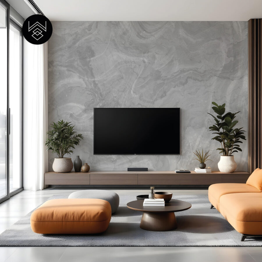 טפט מארבל נורד אפור