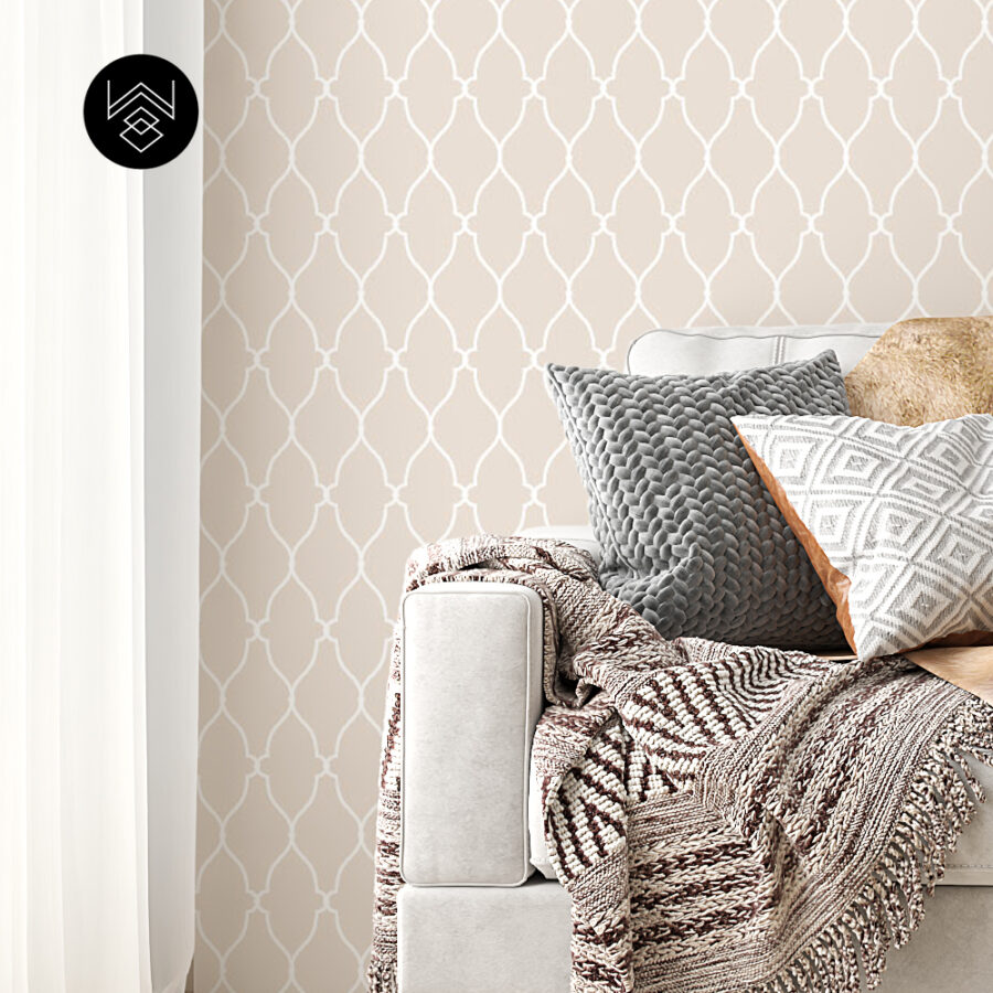 טפט מדליונים אוריינטלי בז’