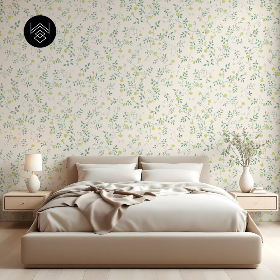 טפט רוז בייבי ליין ירוק