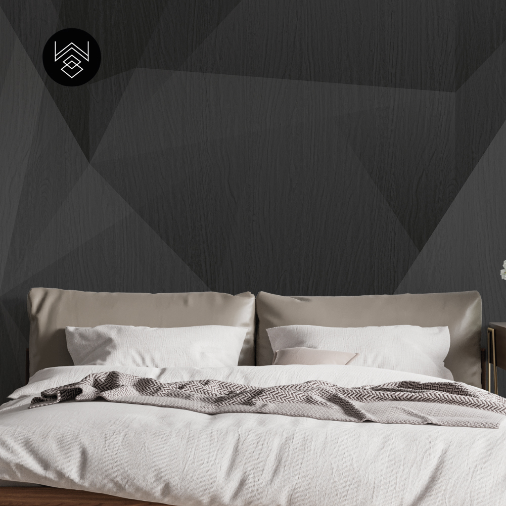 טפט גאומטרי פייד 3 שחור