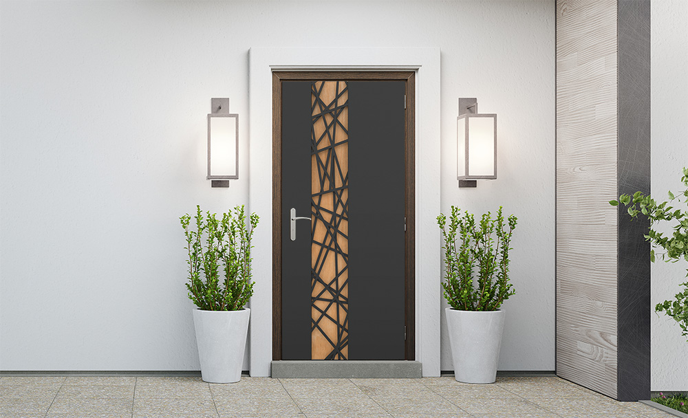 טפט לדלת 103 אפור כהה