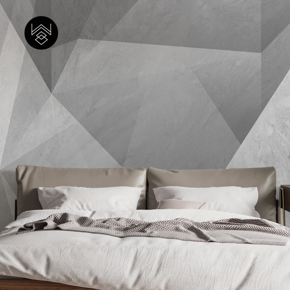 טפט גאומטרי פייד 2 אפור