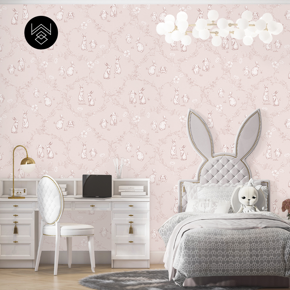 טפט ראביט אוריינט ורוד